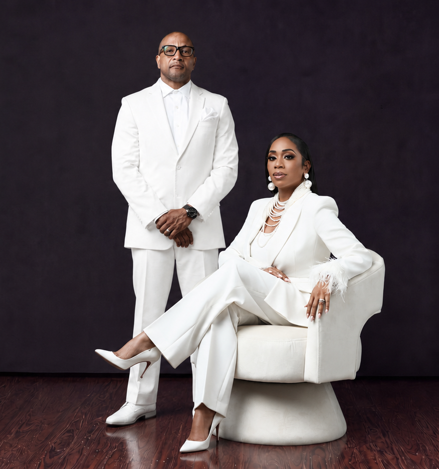 Tiffaney and Pastor James Edwards, hosts of the RebuildING Wealth Conference